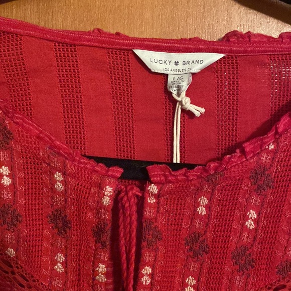 NWT lucky brand ladies long sleeve top size large - Picture 3 of 9